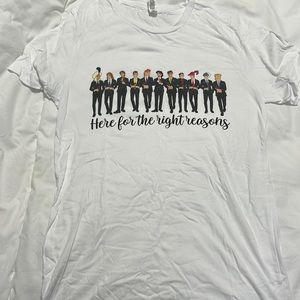 The Bachelorette Disney prince’s “here for the right reasons” tshirt